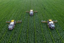 yellow and black heavy equipment on green field during daytime